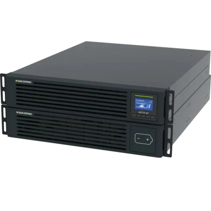 Socomec UPS NeTYS RT 5000VA VFI UPS 1/1 PF=1 WITH BATTERY INTEGRATED +RAILS