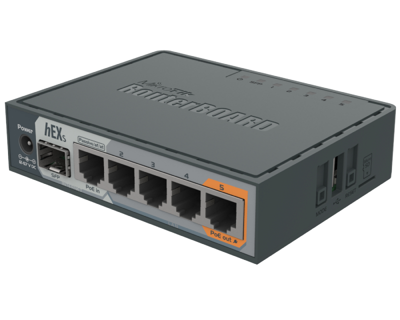 (RB760iGS) Gigabit hEX S, RouterOS L4,  ruter