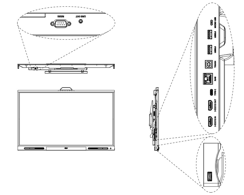 98 inča LPH98-MC470-P 4K DLED 450 nita Smart interactive whiteboard sa kamerom