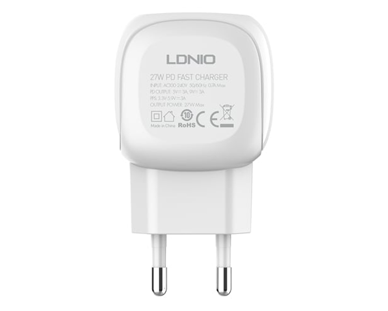 A1206C Tip C- Lightning 27W punjač beli