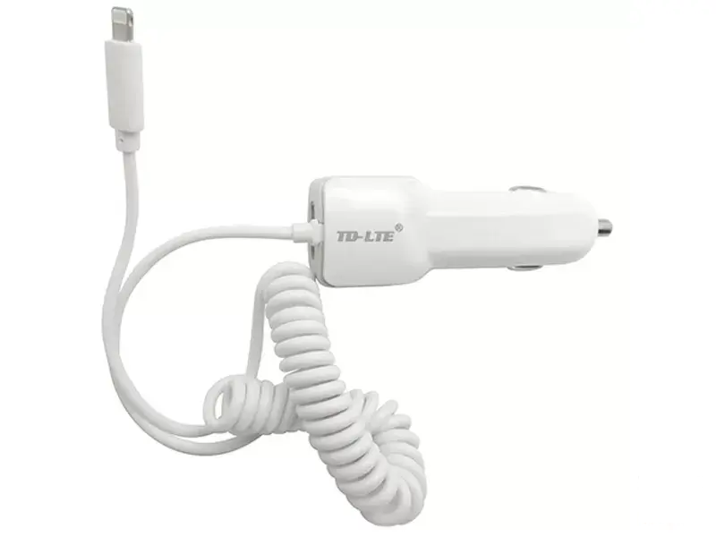 Auto punjač TDE-LTE TD-C32 2.1A beli