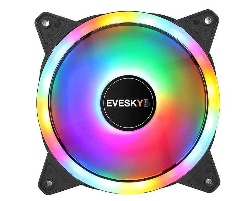 Camo 120mm x 120mm x 25mm RGB spoljašnji i unutrašnji ventilator bulk