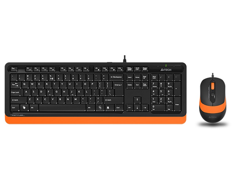 F1010 FSTYLER USB US narandžasta tastatura + USB narandžasti miš