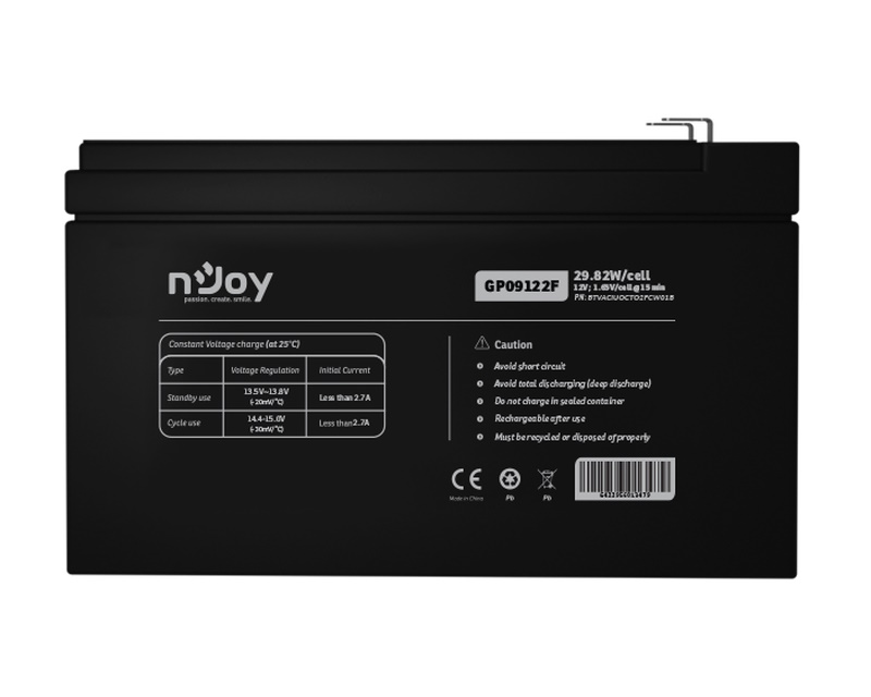 GP09122F baterija za UPS 12V 9Ah (BTVACIUOCTO2FCW01B)