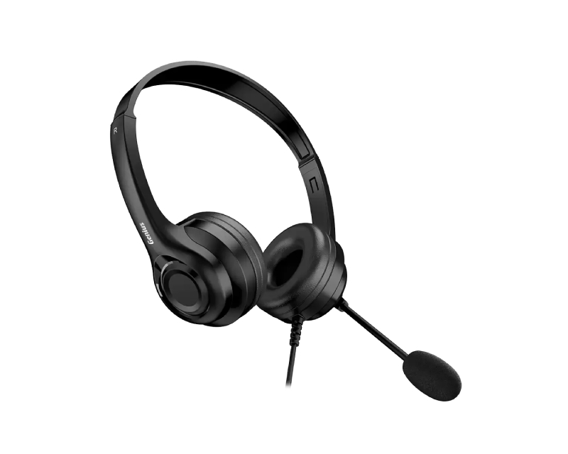 HS-235U AI USB slušalice sa mikrofonom crne