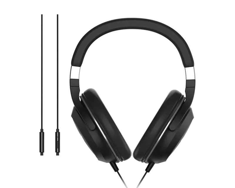 HS-610 (Single Jack) crne slušalice sa mikrofonom