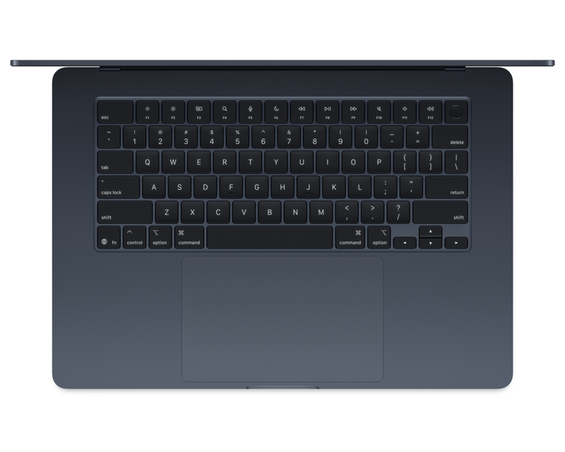 MacBook Air 15.3 inch M4 10-core CPU 10-core GPU 16GB 256GB SSD Midnight (MW1L3) NOB