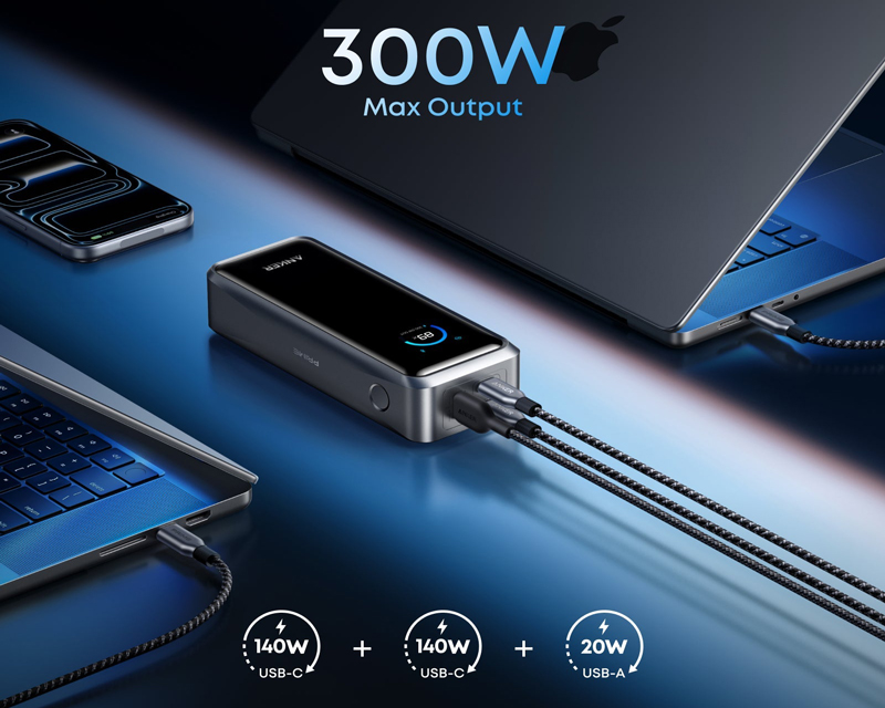 Prime 26250mAh, 300W, Power Bank za laptop crni