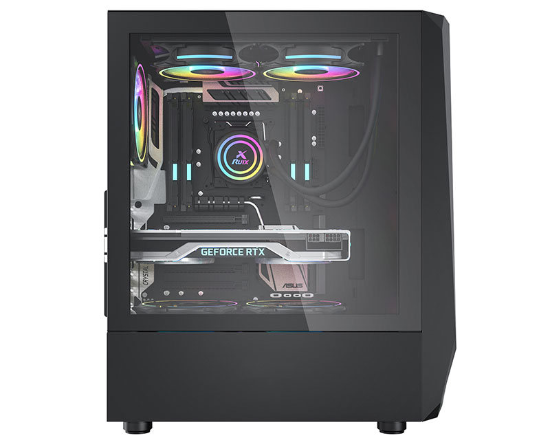 Ruix RGB Kućište Infinite space X5 crno
