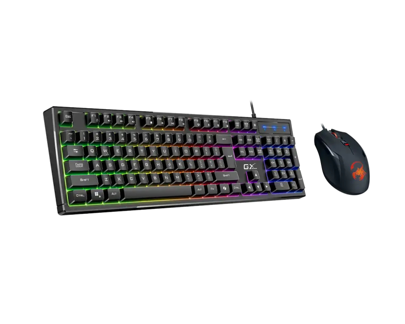 Scorpion KM-GX6 Gaming RGB USB US crna tastatura +  miš