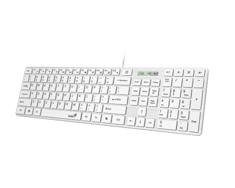 SlimStar 126 USB US bela tastatura