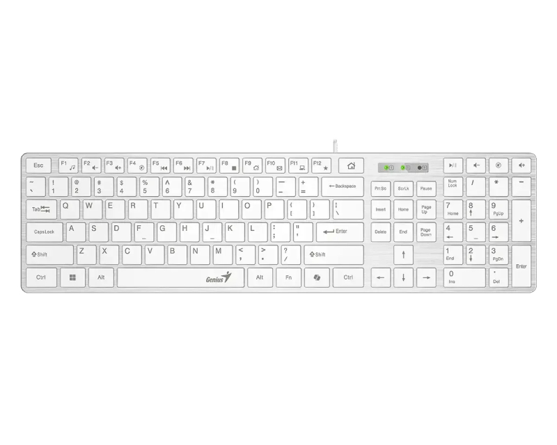 SlimStar 126 USB YU bela tastatura