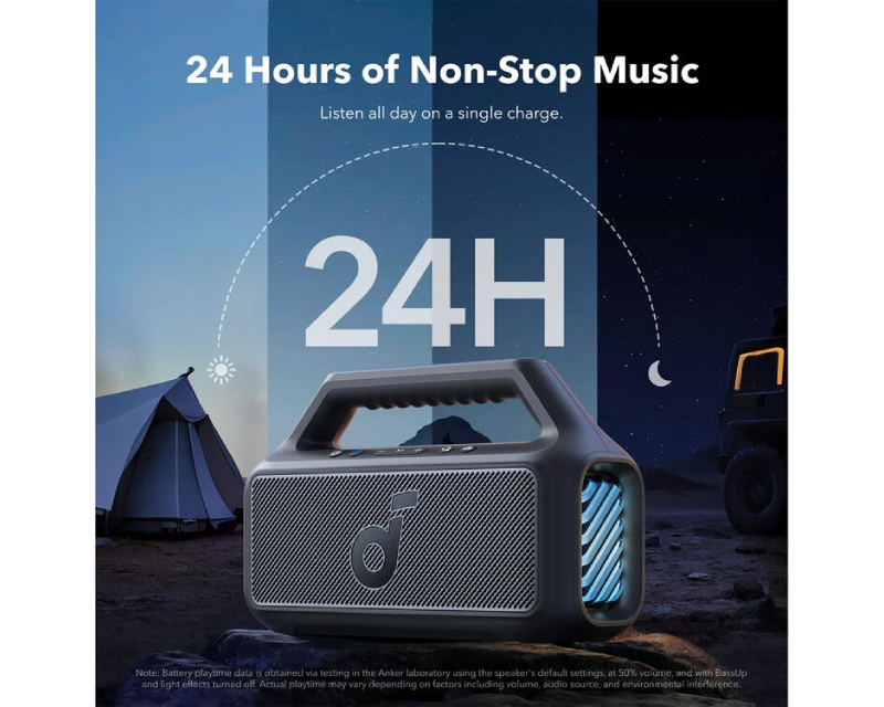 Soundcore Boom 2 80W 2.1 prenosivi bluetooth IPX7 zvučnik crni