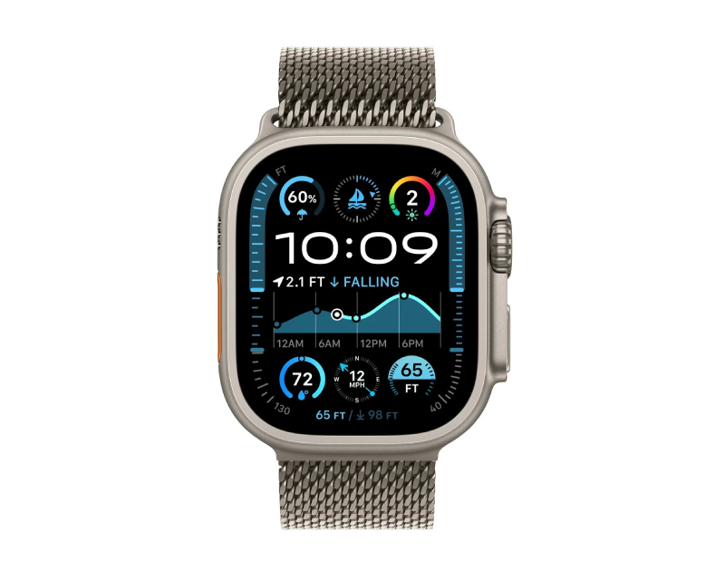 Watch Ultra2 v2 Cellular 49mm Natural Titanium Case with Natural Titanium Milanese Loop - M (mx5r3se/a)