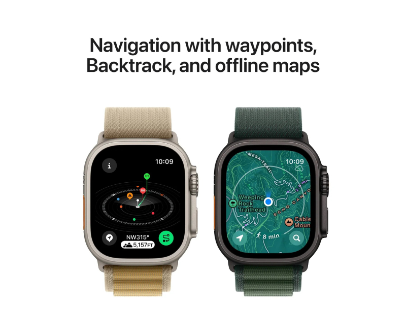 Watch Ultra2 v2 Cellular 49mm Natural Titanium Case with Natural Titanium Milanese Loop - M (mx5r3se/a)
