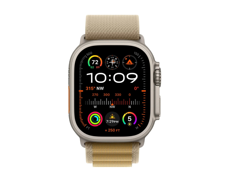 Watch Ultra2 v2 Cellular 49mm Natural Titanium Case with Tan Alpine Loop - Small (mx4e3se/a)