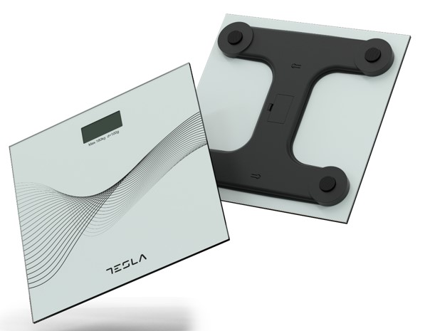 Tesla BS103W tjelesna vaga, raspon mjerenja 3kg-180kg, auto shut-off, bijela