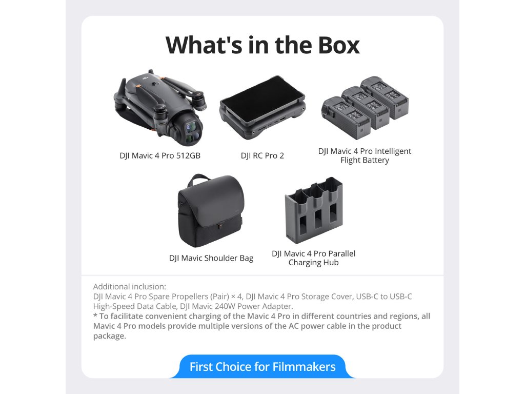 DJI Mavic 4 Pro 512GB Creator Combo with RC Pro 2