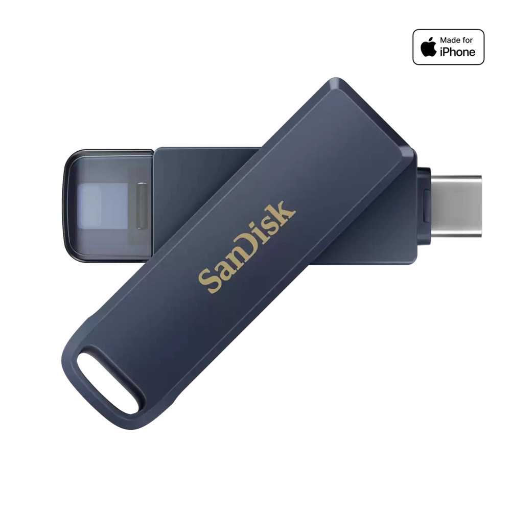 SanDisk Phone Drive for iPhone - 256GB Up to Read/Write 90/10 MB/s USB-C