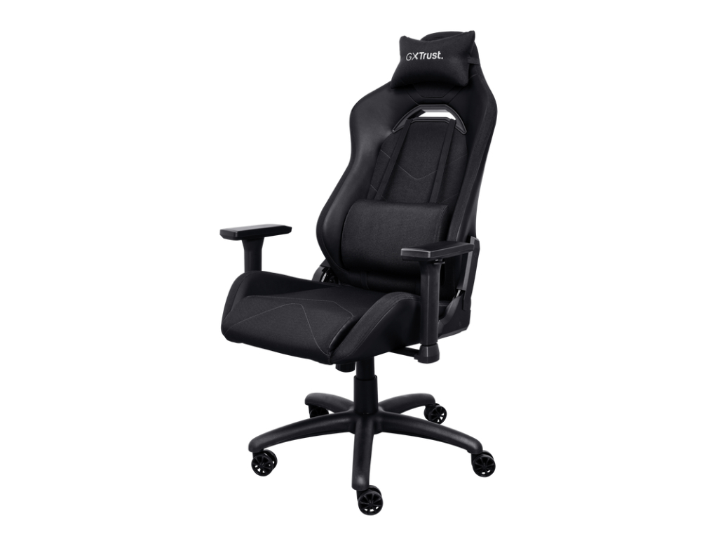 TRUST GXT 714 RUYA Comfortable Gaming Chair, Gas lift class 4, Max. weight 150 kg, Black