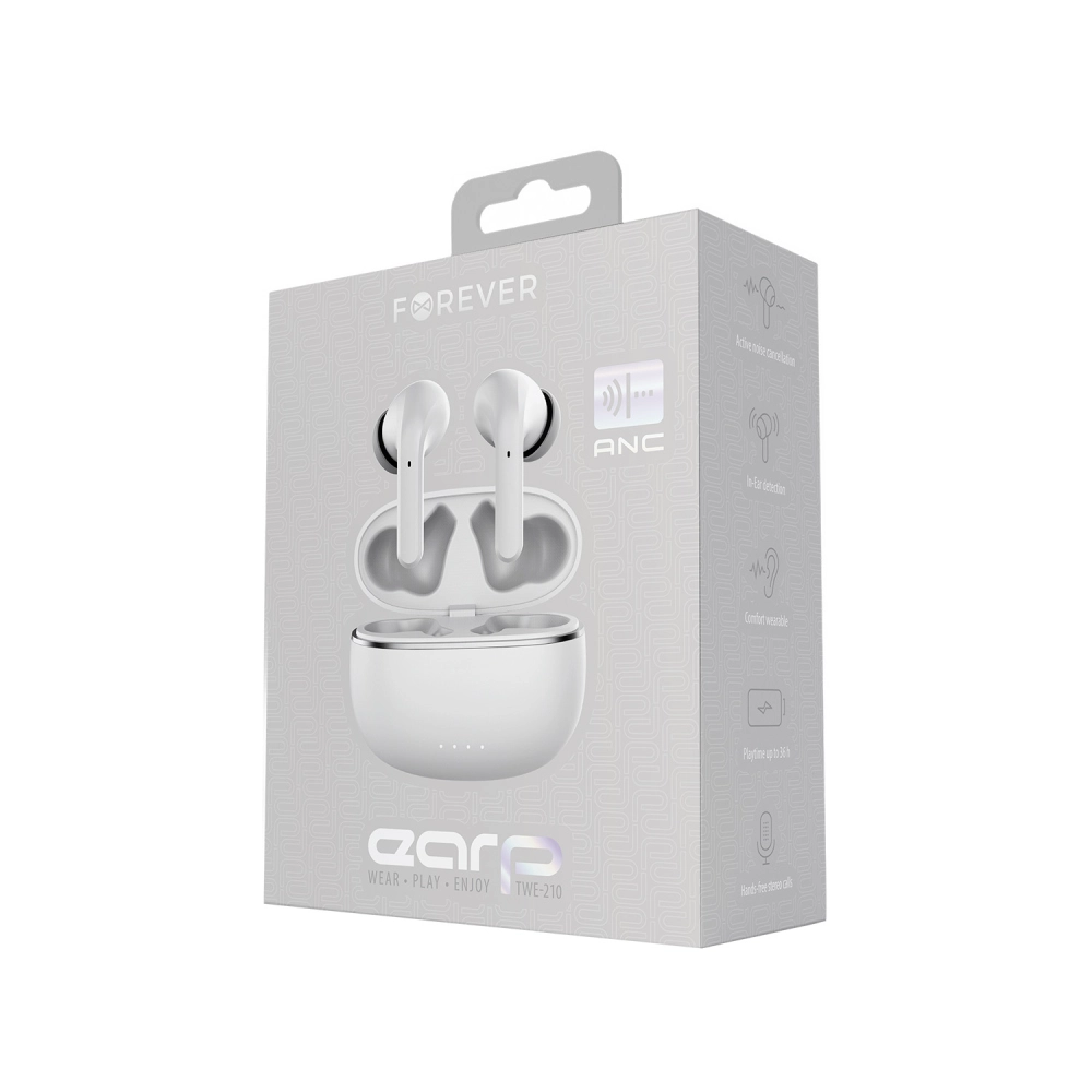 Forever Bluetooth ANC earphones TWE-210 white