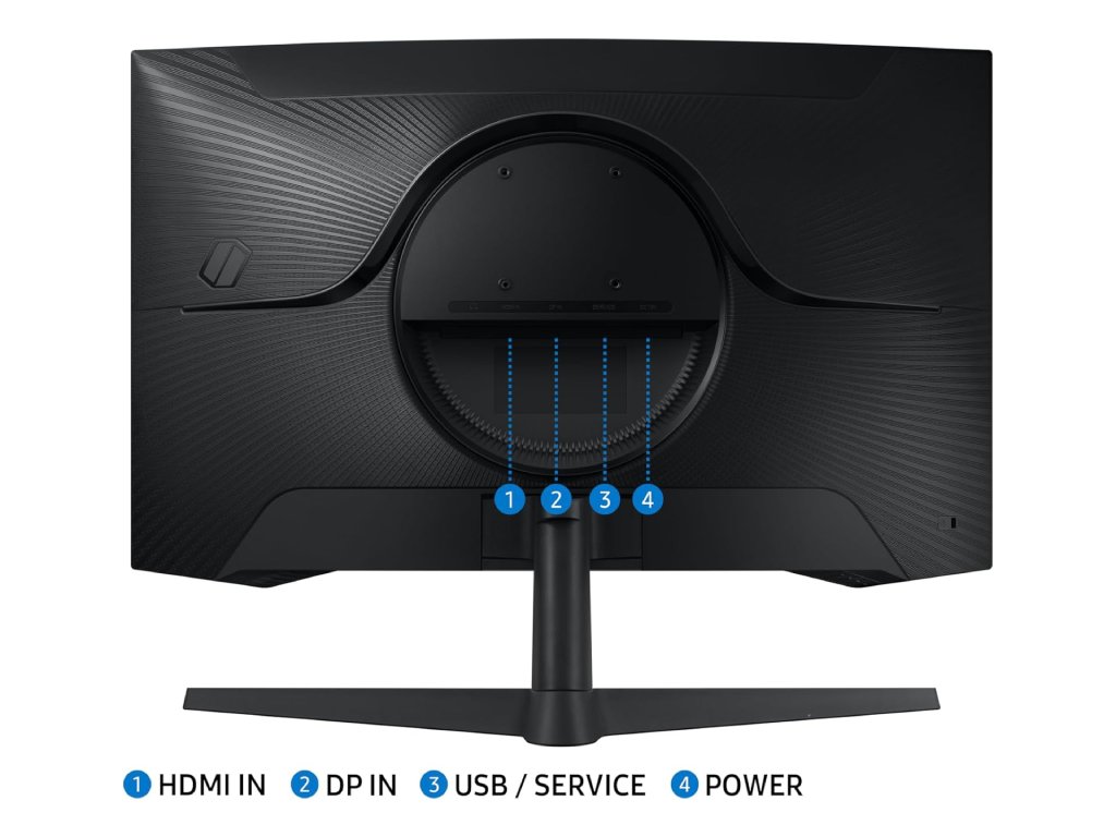SAMSUNG Odyssey G55C Curved Gaming Monitor 27" QHD 2560x1440, 165Hz, 1ms, DP/HDMI, 2500:1, HDR10