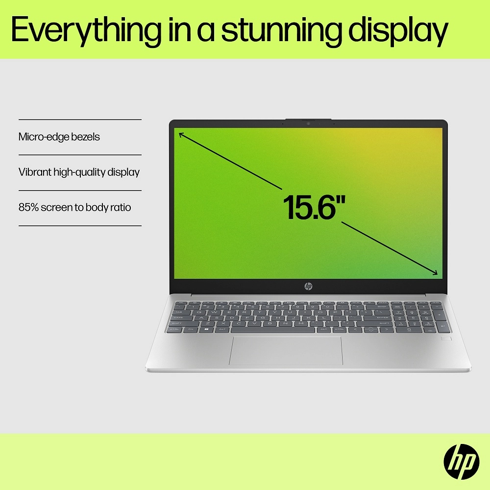 HP 15-fd1100nn Core7 150U/512GB/16GB/15.6" FHD/NoOS/Integrated/Natural silver/US