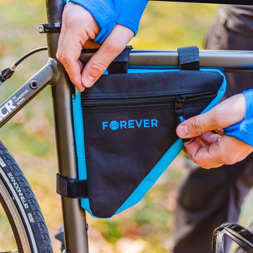 Bike frame bag FB-100 Forever Outdoor black-blue