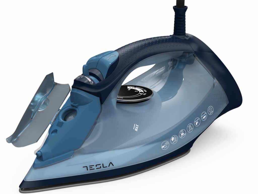 Tesla, Pegla IR460BT 2600W/0.6L, anti-calc, keramička, anti-drip, auto-isključivanje, plava