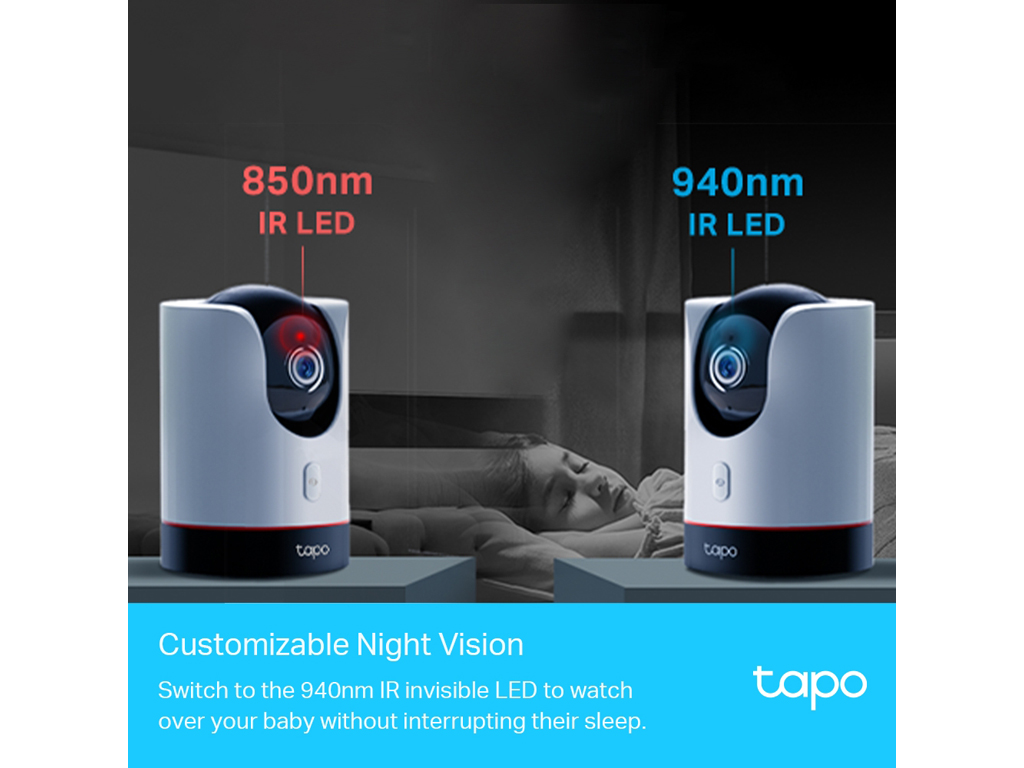 TP-LINK TAPO C225 Pan/Tilt AI Home Security Wi-Fi Camera, 2K QHD, 360 degree horizontal FOV