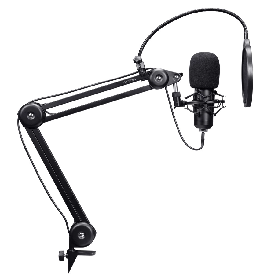TRUST GXT 270 Emita II+ Streaming Microphone with adjustable arm USB-C/USB-A port