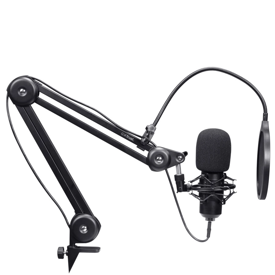 TRUST GXT 270 Emita II+ Streaming Microphone with adjustable arm USB-C/USB-A port