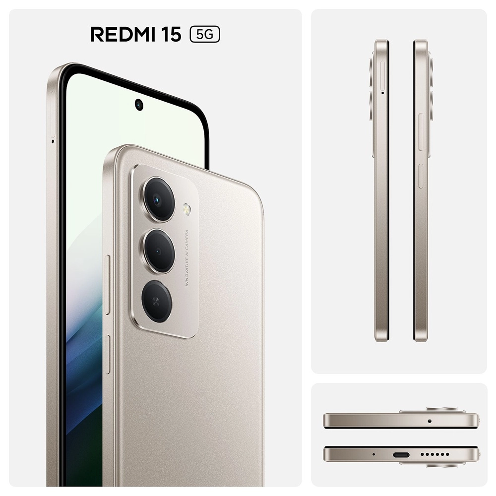 Xiaomi Redmi 15 5G 4GB/128GB, sivi