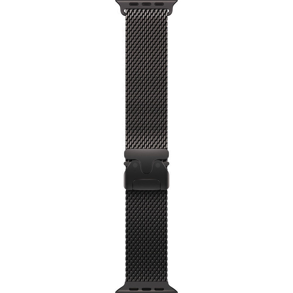 Apple Watch Ultra 3 5G 49mm Black Titanium Case with Black Titanium Milanese Loop M - Black