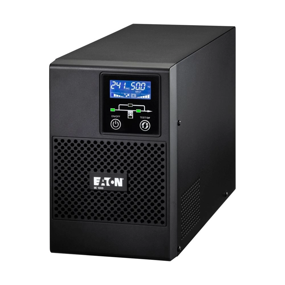 Eaton 9E UPS, 1000 VA, 800 W, Input: C14, Output: (4) C13, Tower Online/Double-conversion