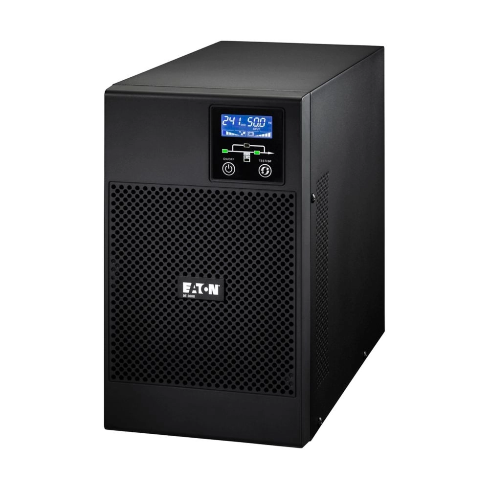 Eaton 9E UPS, 2000 VA, 1600W, Input: C14, Output: (6) C13, Tower, Online/Double-conversion