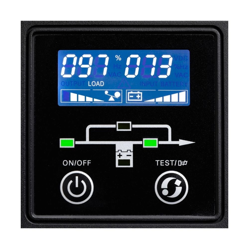 Eaton 9E UPS, 2000 VA, 1600W, Input: C14, Output: (6) C13, Tower, Online/Double-conversion