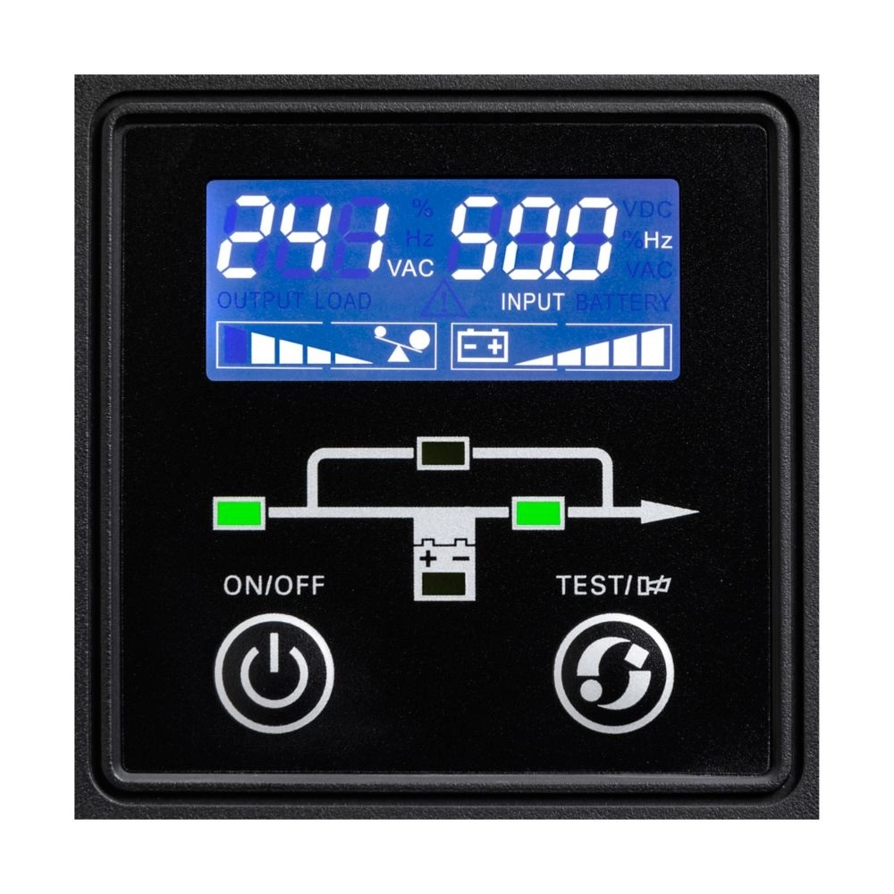 Eaton 9E UPS, 2000 VA, 1600W, Input: C14, Output: (6) C13, Tower, Online/Double-conversion
