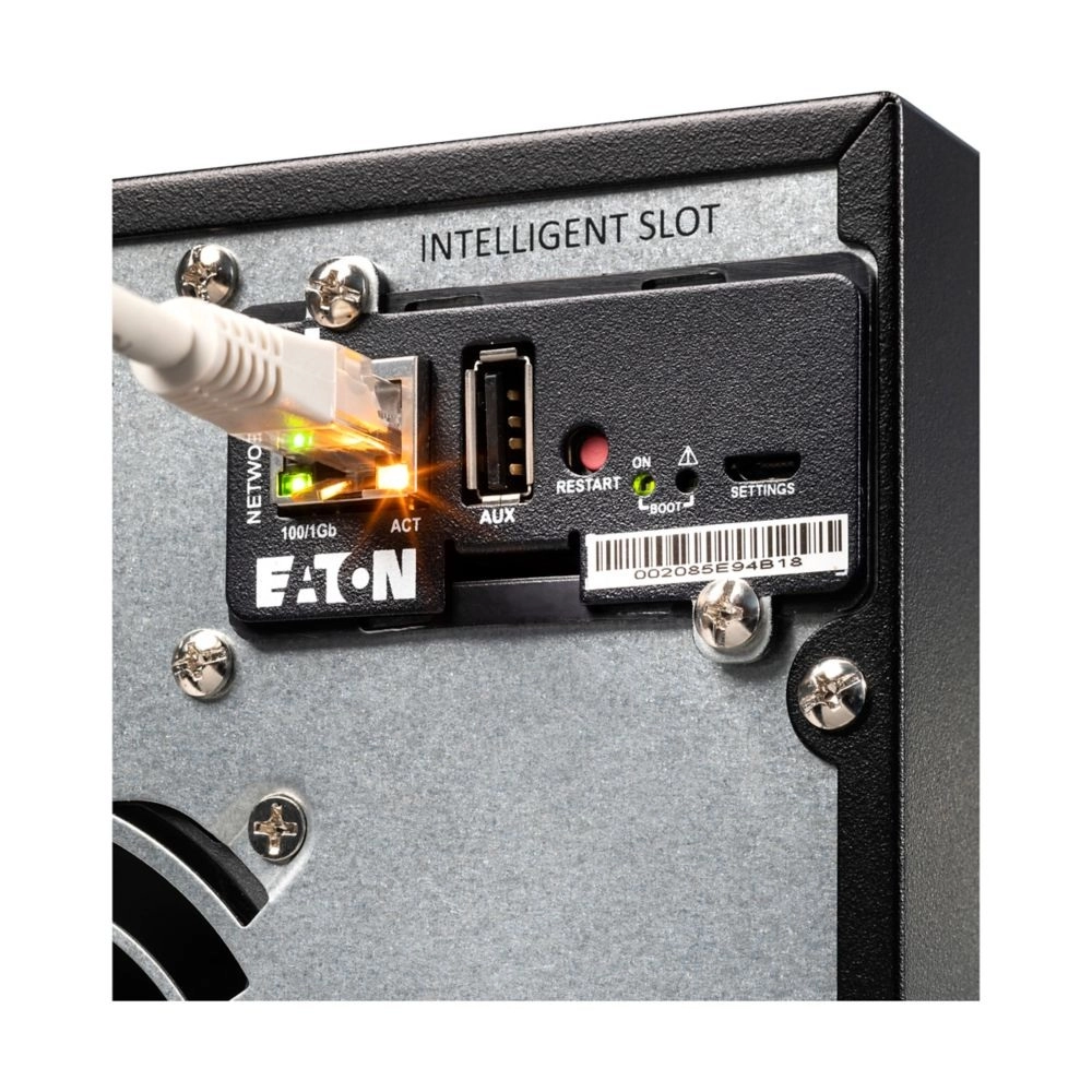 Eaton 9E UPS, 3000 VA, 2400W, Input: C20, Output: (6) C13, (1) C19, Tower, Online/Double-conversion